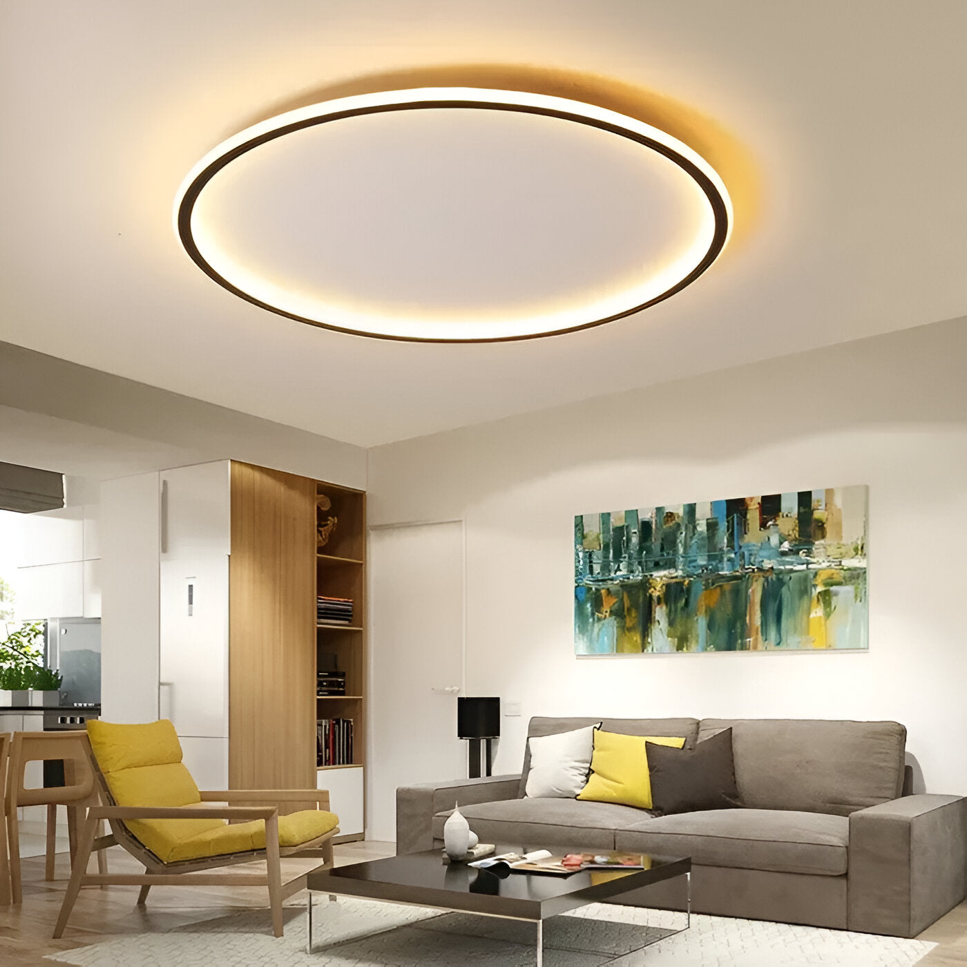 Super Slim Nordic Metal LED Ceiling Light