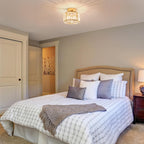 Elegant Crystal Flush Mount Ceiling Light