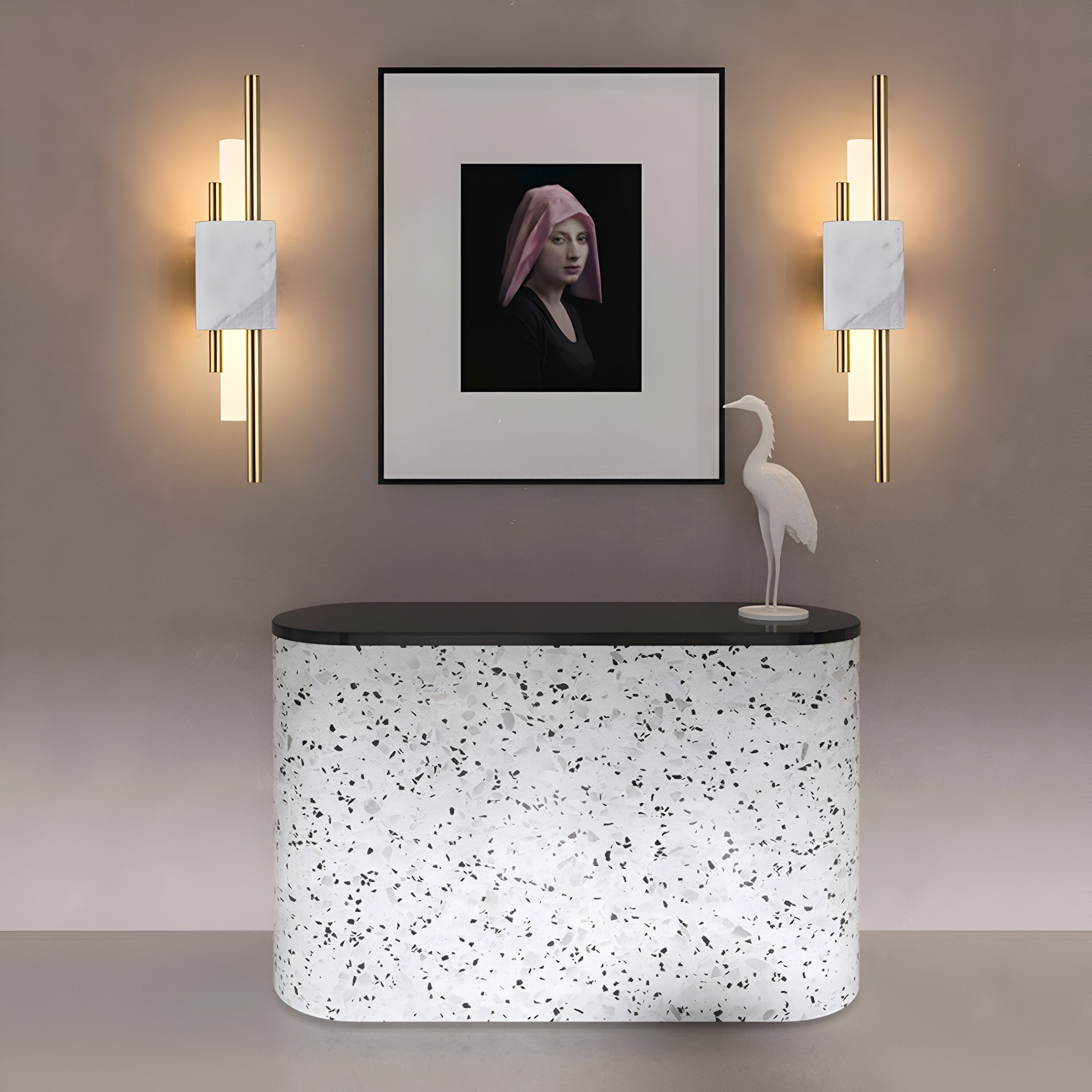 Nordic Acrylic Marble Contemporary LED Wall Light