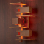 Creative Brick Red Wooden Wall Light