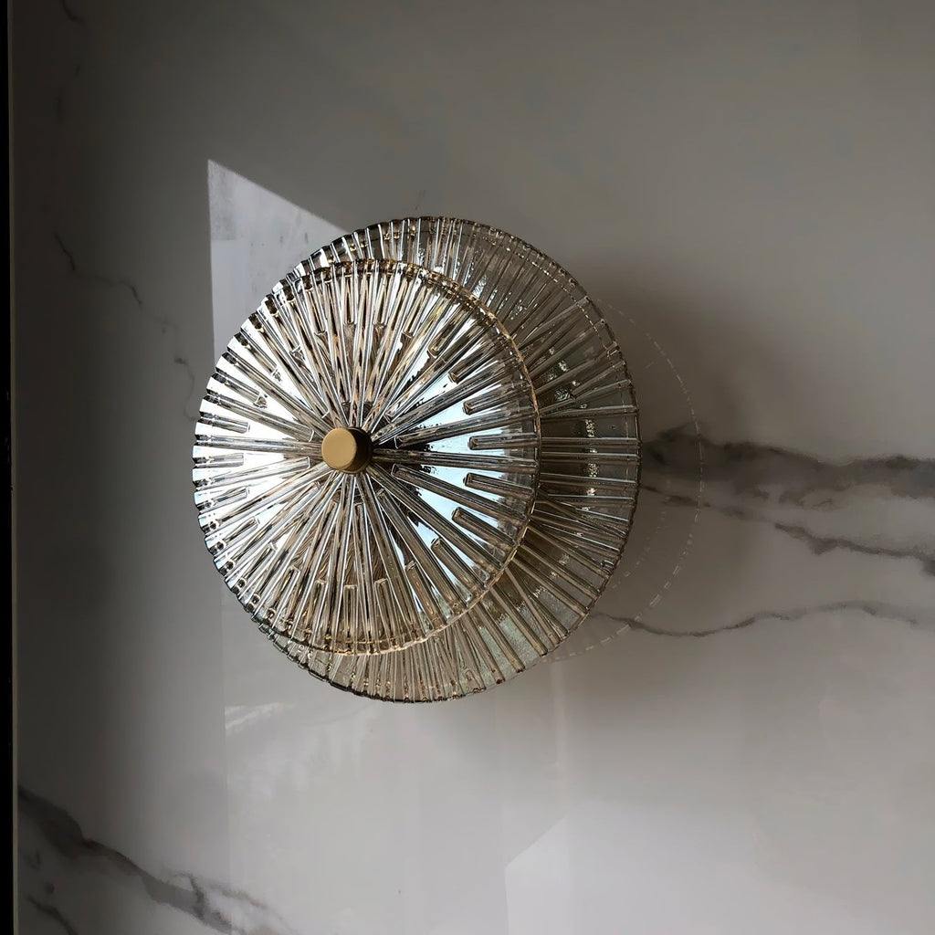 Round Crystal Wall Light