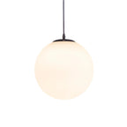 Nordic Globe Milky Glass Pendant Light