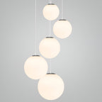 Nordic Globe Milky Glass Pendant Light