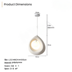 Hayami Wabi Sabi Resin Pendant Light