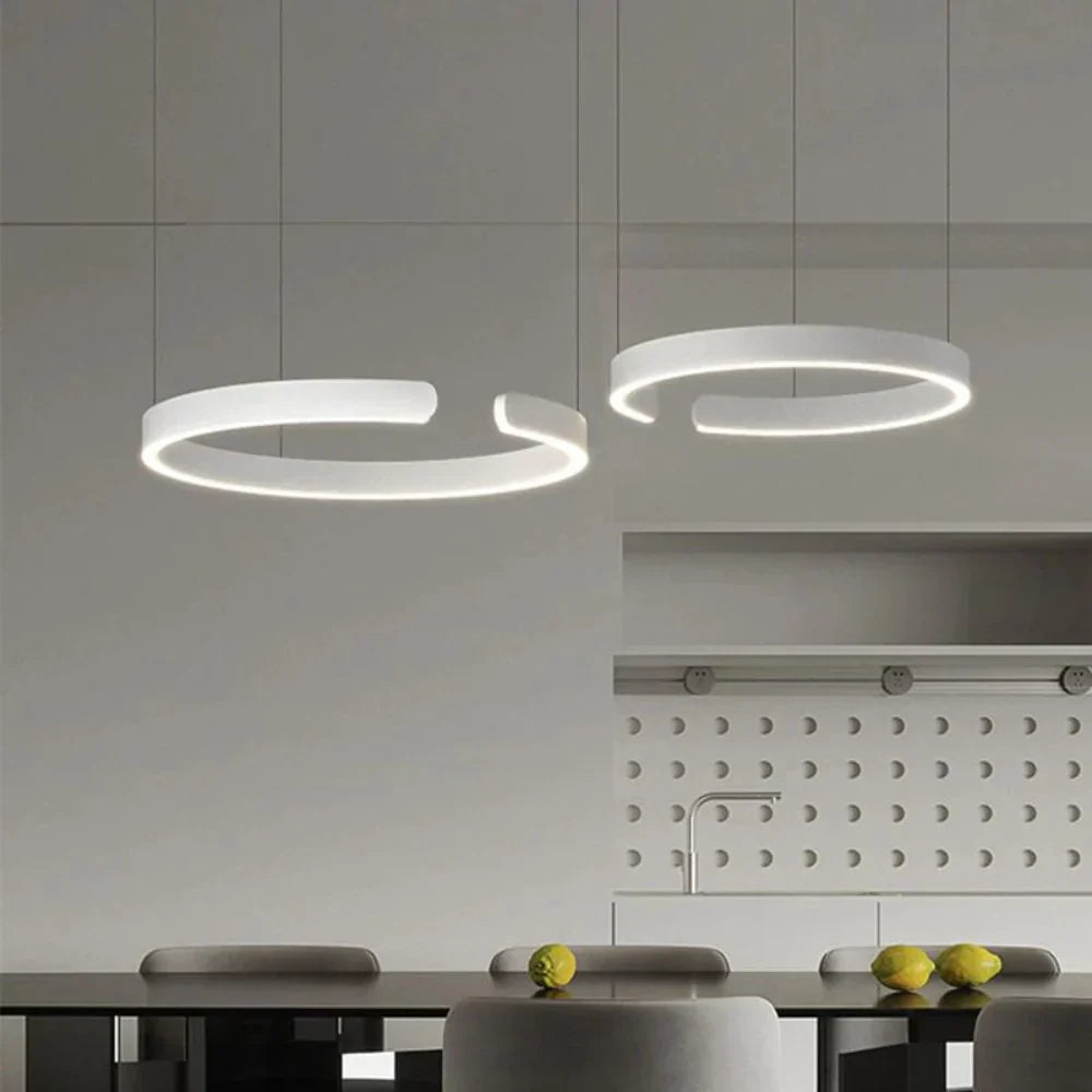 Circular Style Nordic Fused Aluminum Pendant Light
