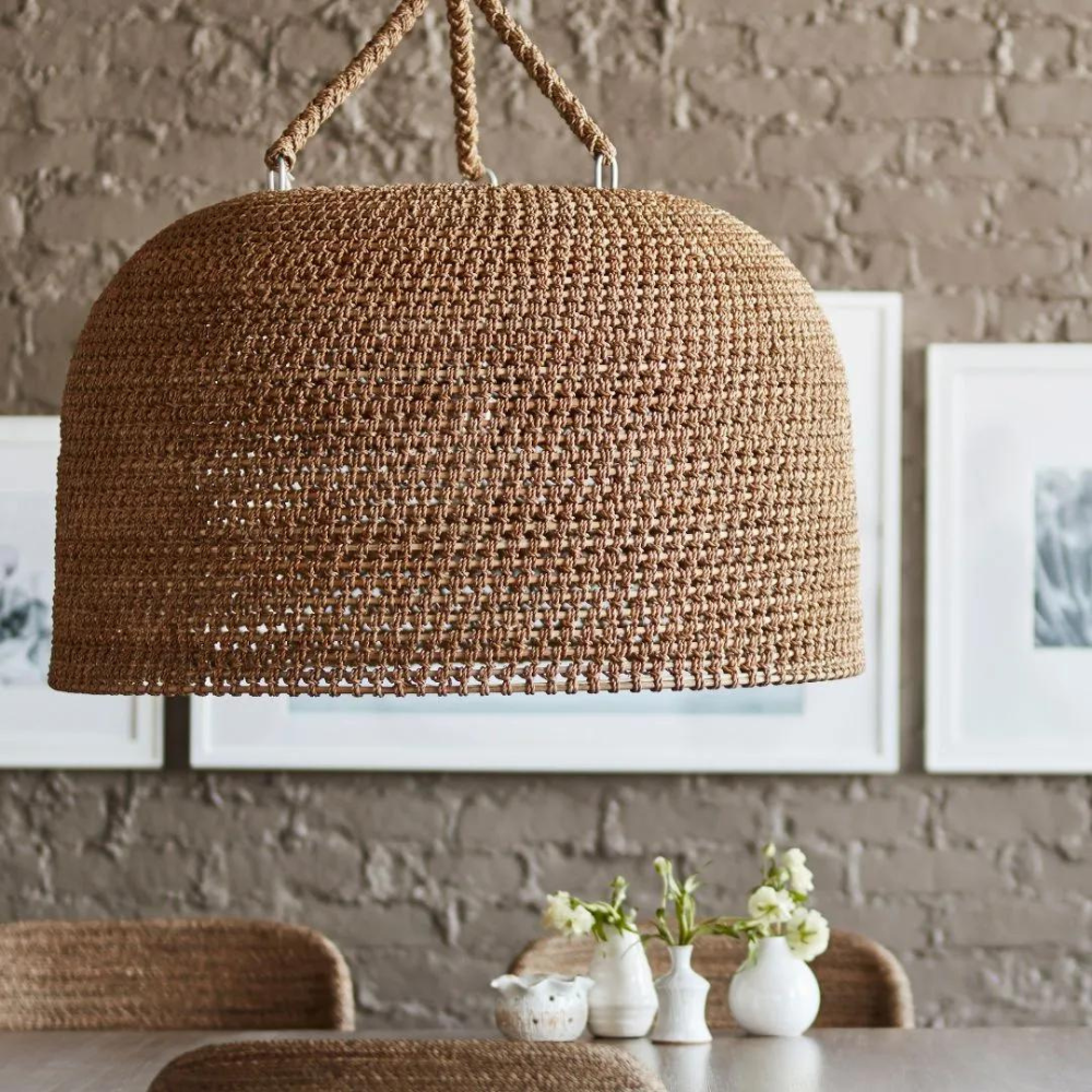 Natural Shadow Rattan Japandi Pendant Light