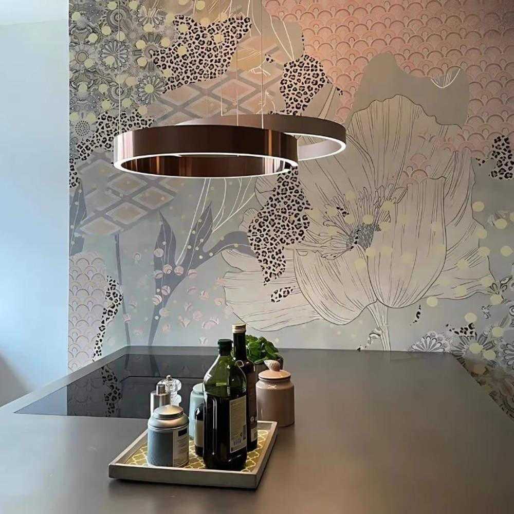 Circular Style Nordic Fused Aluminum Pendant Light