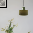 Nordic Iron Body Two-Tone Glass Pendant Light