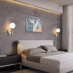 Milky Glow Modern Metal Wall Lamp