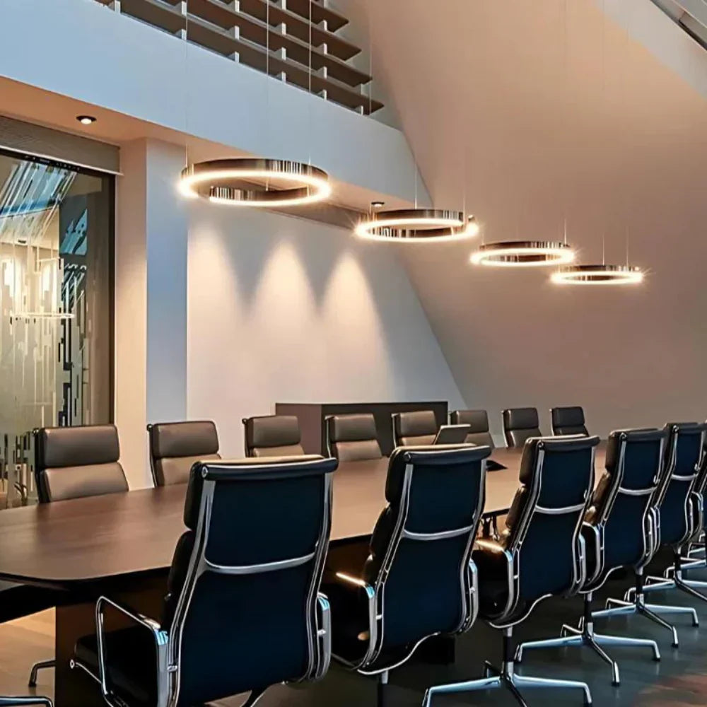 Circular Style Nordic Fused Aluminum Pendant Light