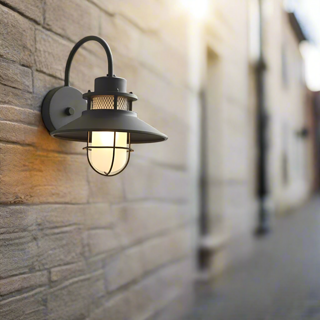 Luminous Outdoor Torch Metal Outdoor Wall Lamp
