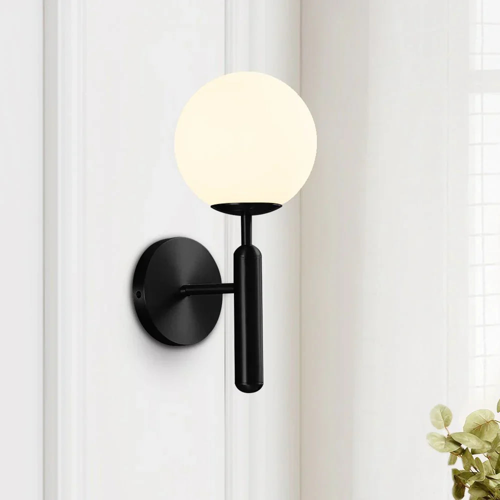 Milky Glow Modern Metal Wall Lamp