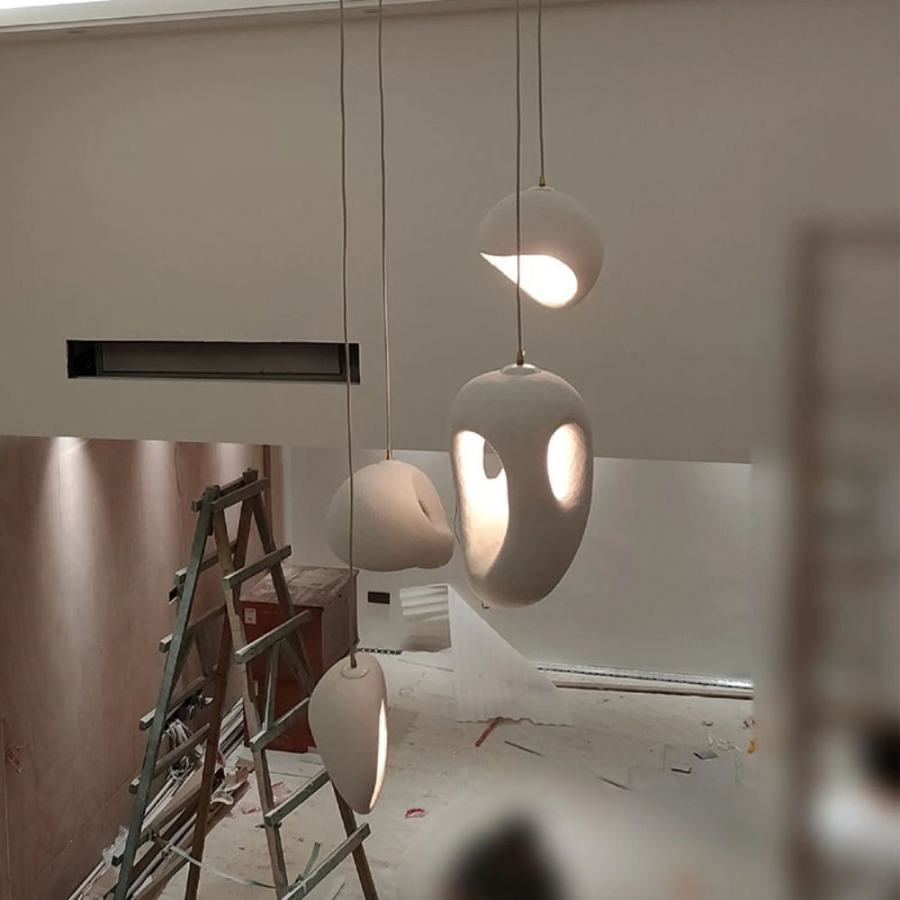 The Radiance of Silence Stone Pendant Light