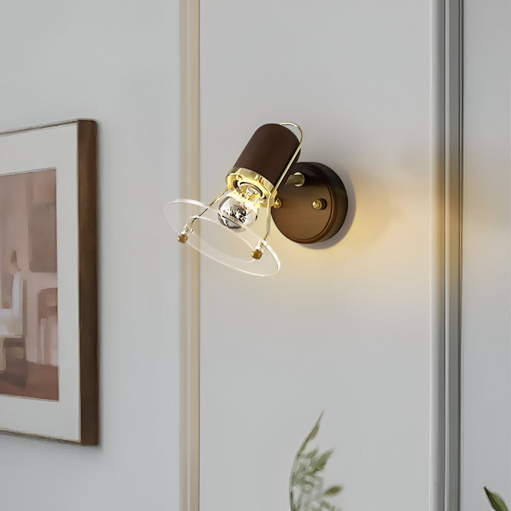 Japanese Retro Style Walnut Haughanv Wall Light