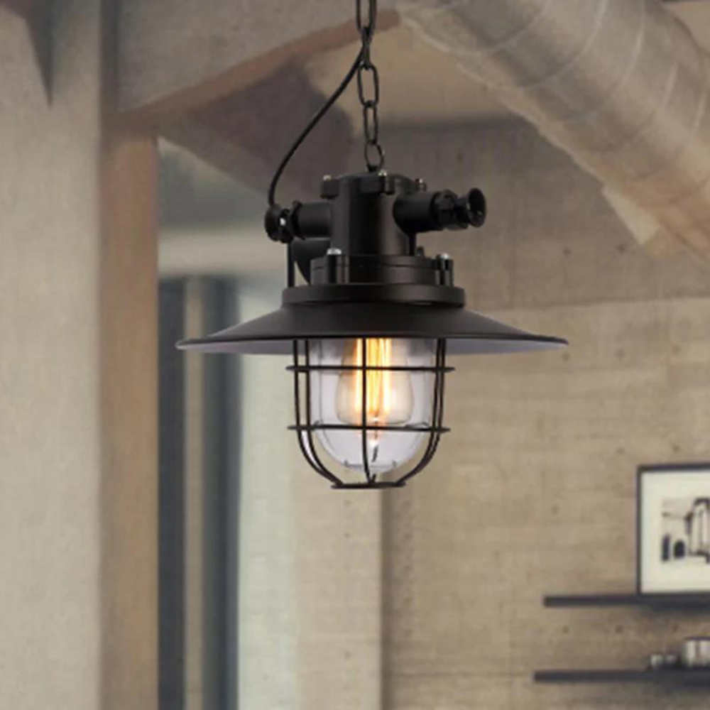 Brilliant Aluminum Industrial Ceiling Light