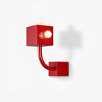 Modern Red Cube Wall Light