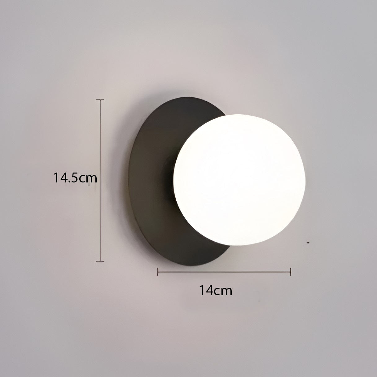 Brilliant Dawn Modern Glass Wall Lamp