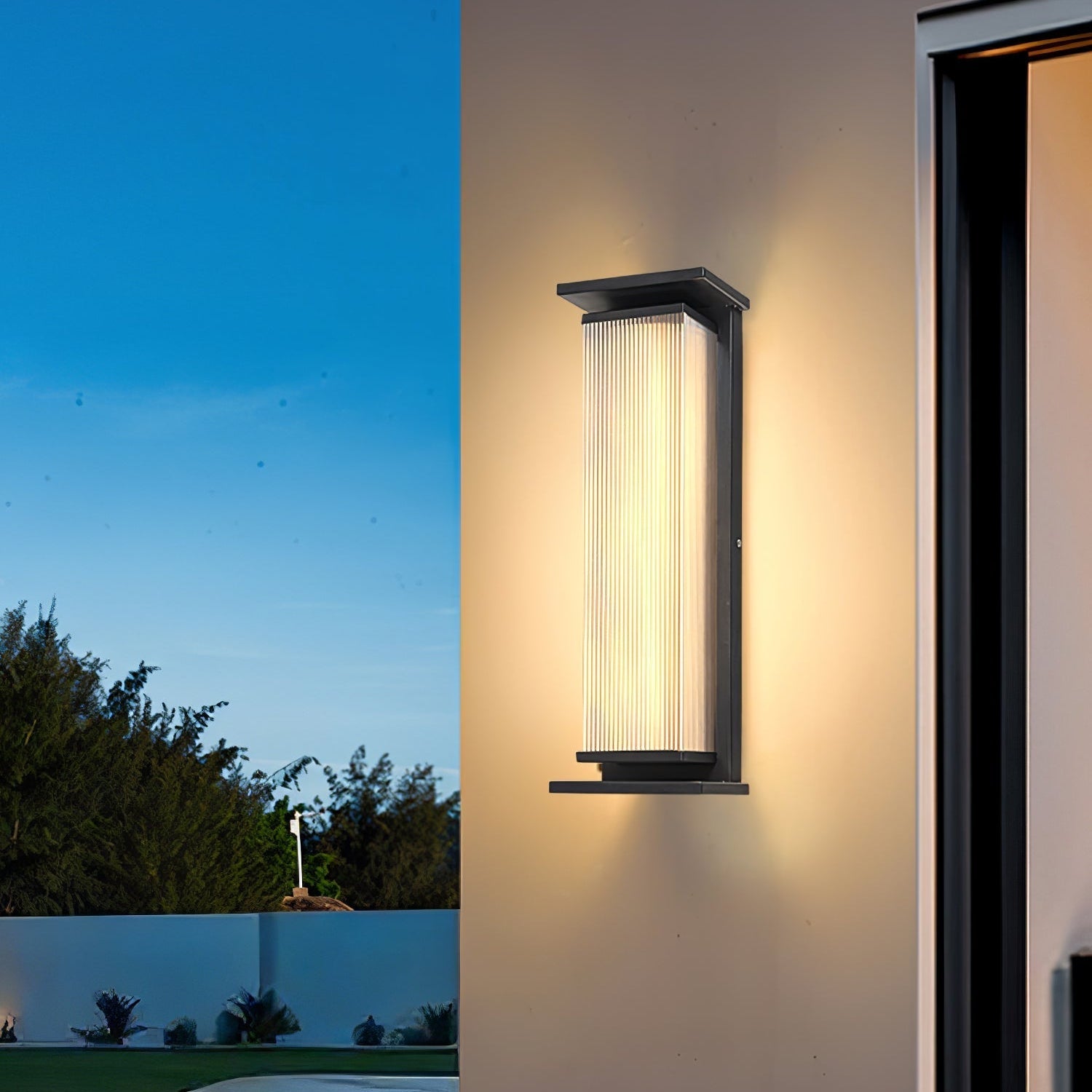 Rectangular Box Outdoor Wall Light