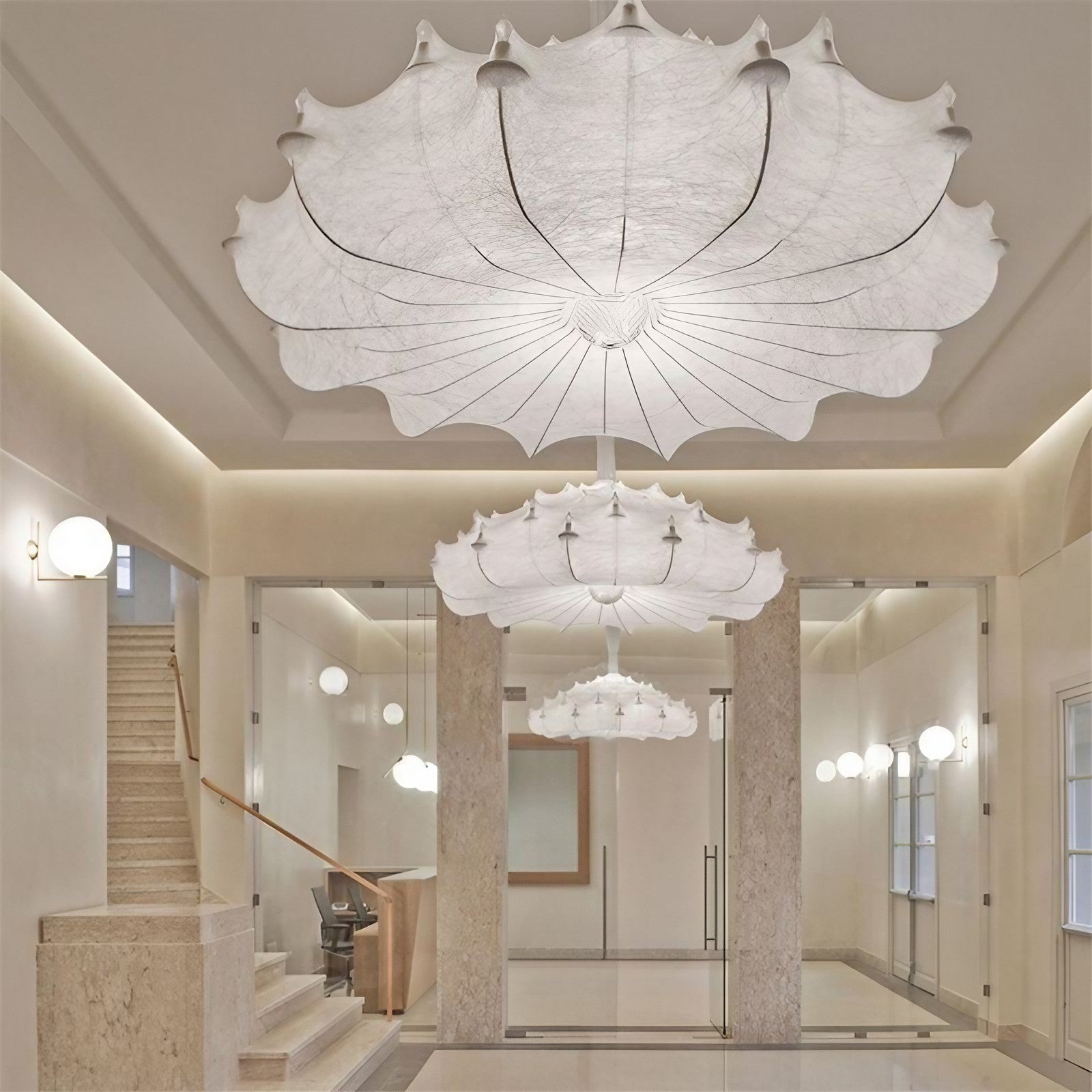 Nordic Cocoon LED Silk Pendant Light