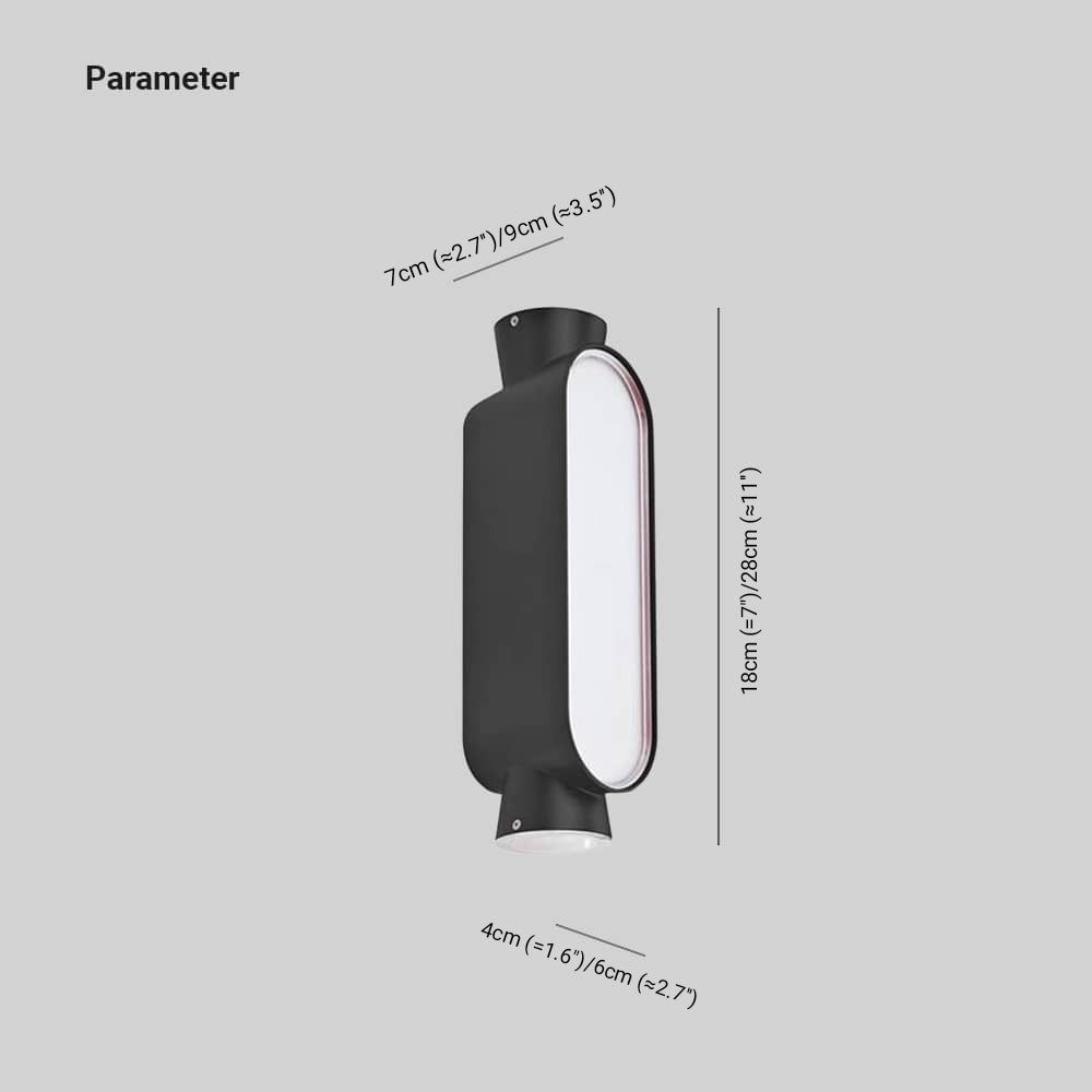 Pena Minimalist Up Down Acrylic IP65 Waterproof Outdoor Wall Light