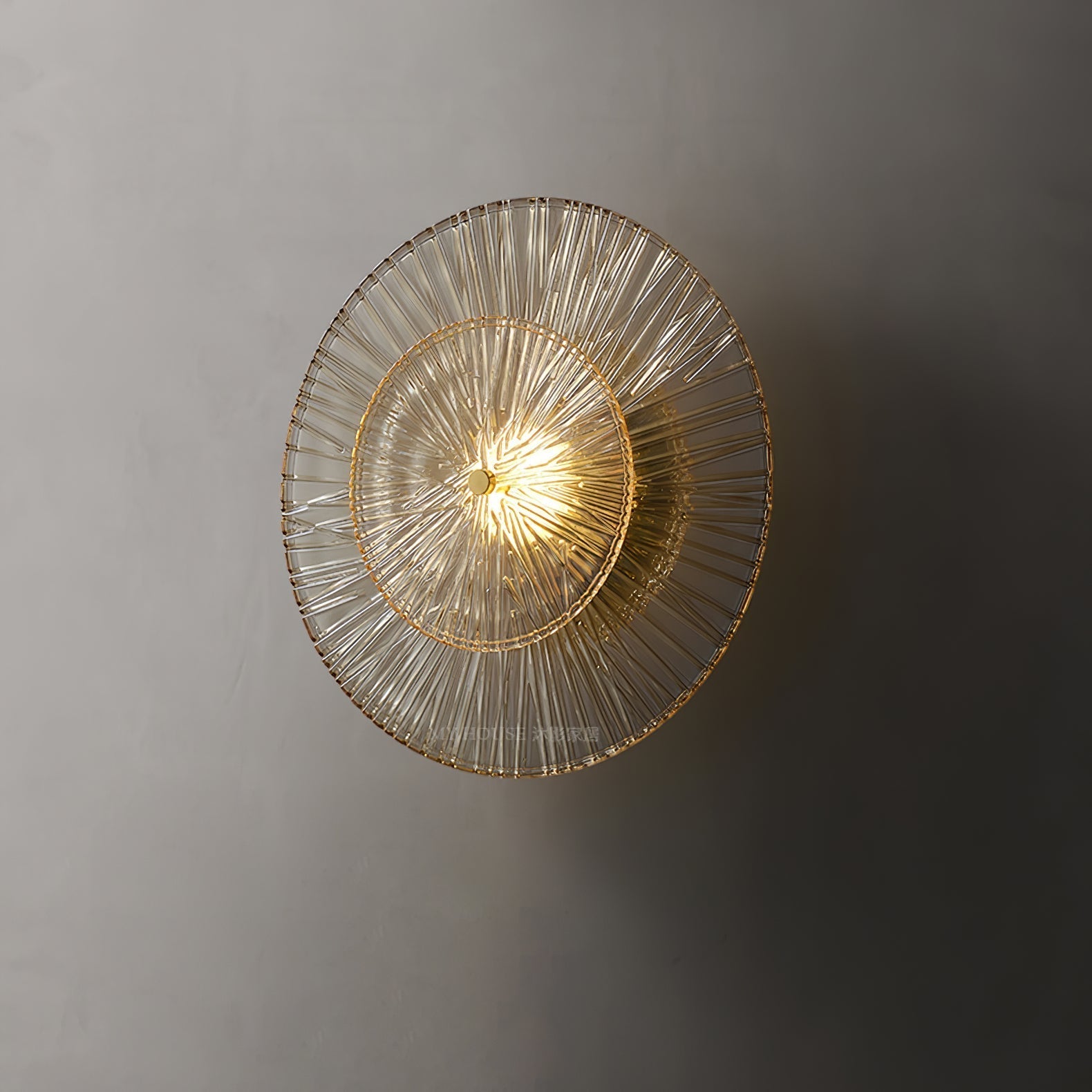 Round Crystal Wall Light