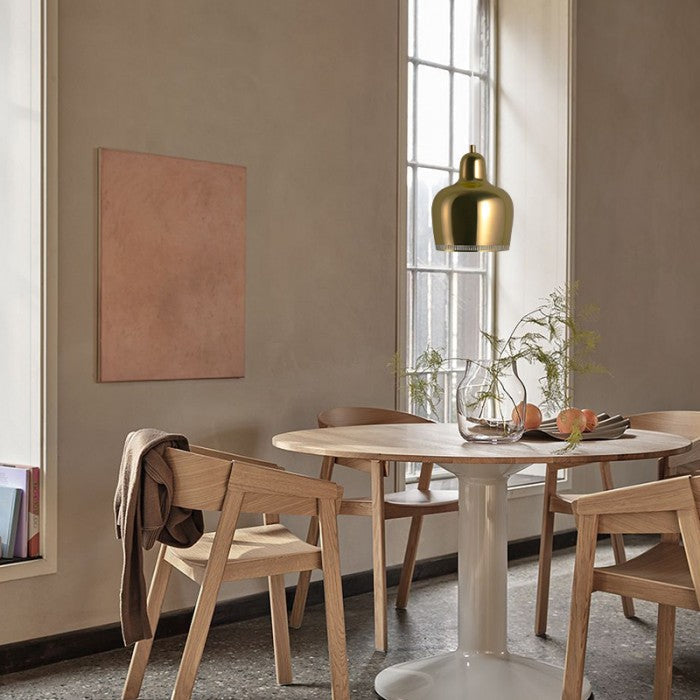 Golden Bell Shaped Nordic Steel Pendant Light