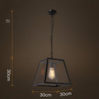 Arlo Retro Industrial Glass Pendant Light