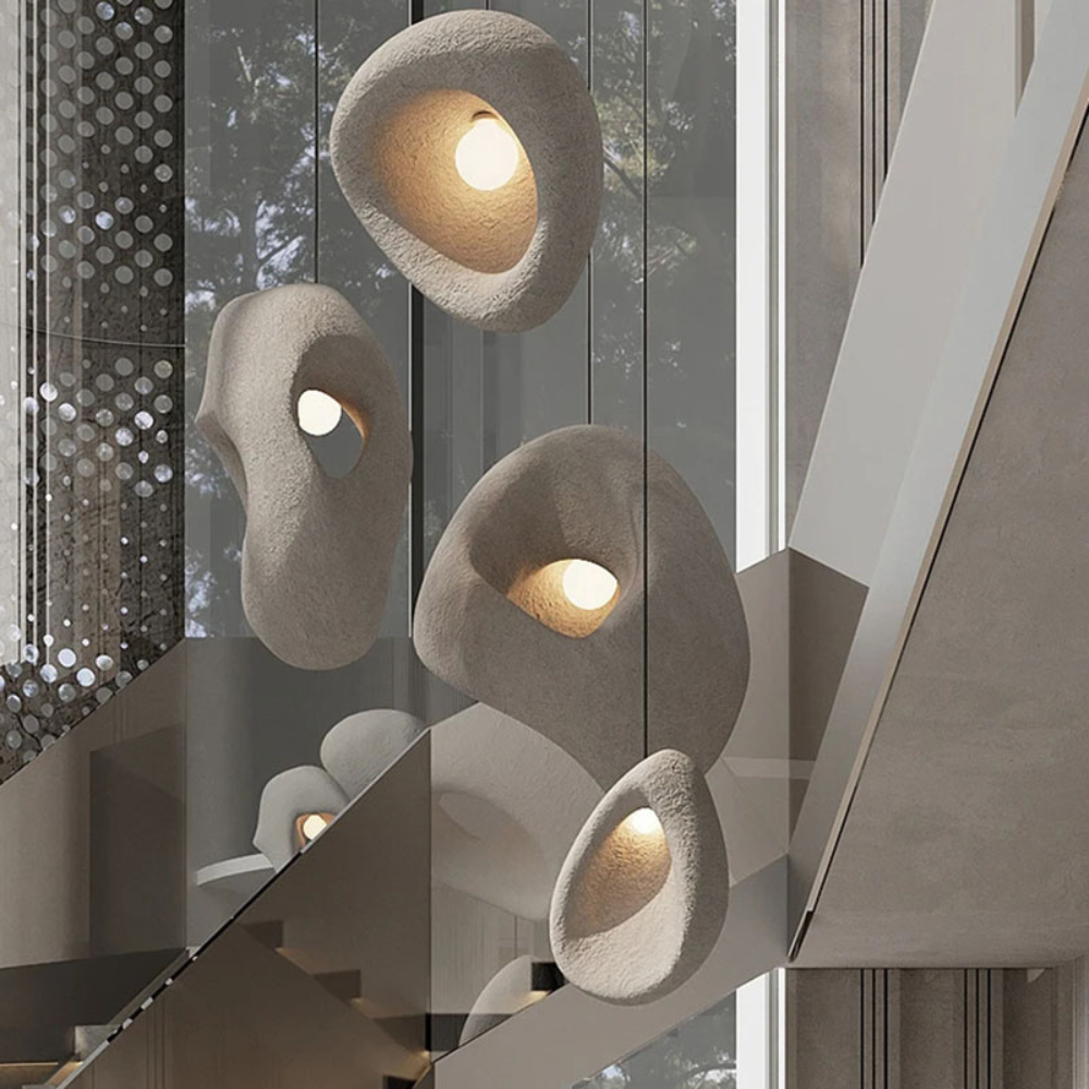 The Radiance of Silence Stone Pendant Light