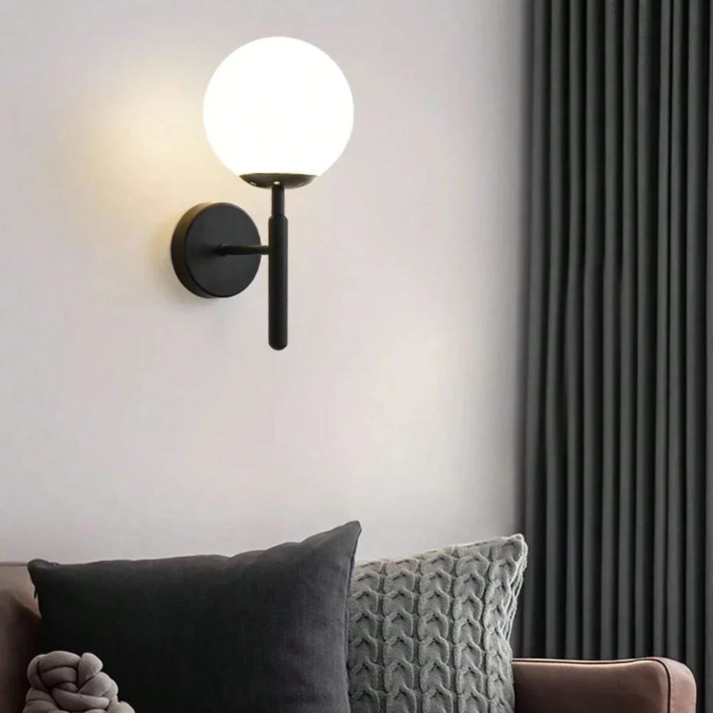 Milky Glow Modern Metal Wall Lamp