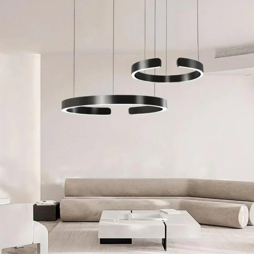 Circular Style Nordic Fused Aluminum Pendant Light