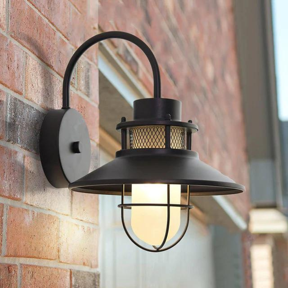 Luminous Outdoor Torch Metal Outdoor Wall Lamp