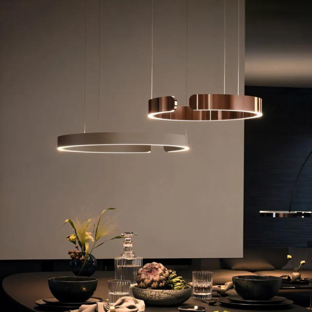 Circular Style Nordic Fused Aluminum Pendant Light