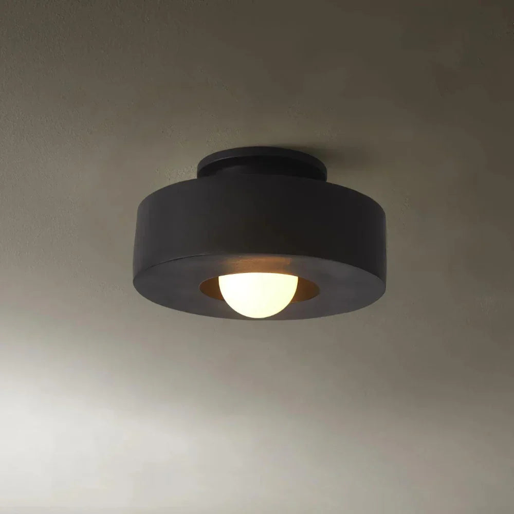 Ethereal Circle Nordic Resin LED Minimalist Ceiling Lamp