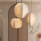 Zen Harmony Japandi Fabric Pendant Light