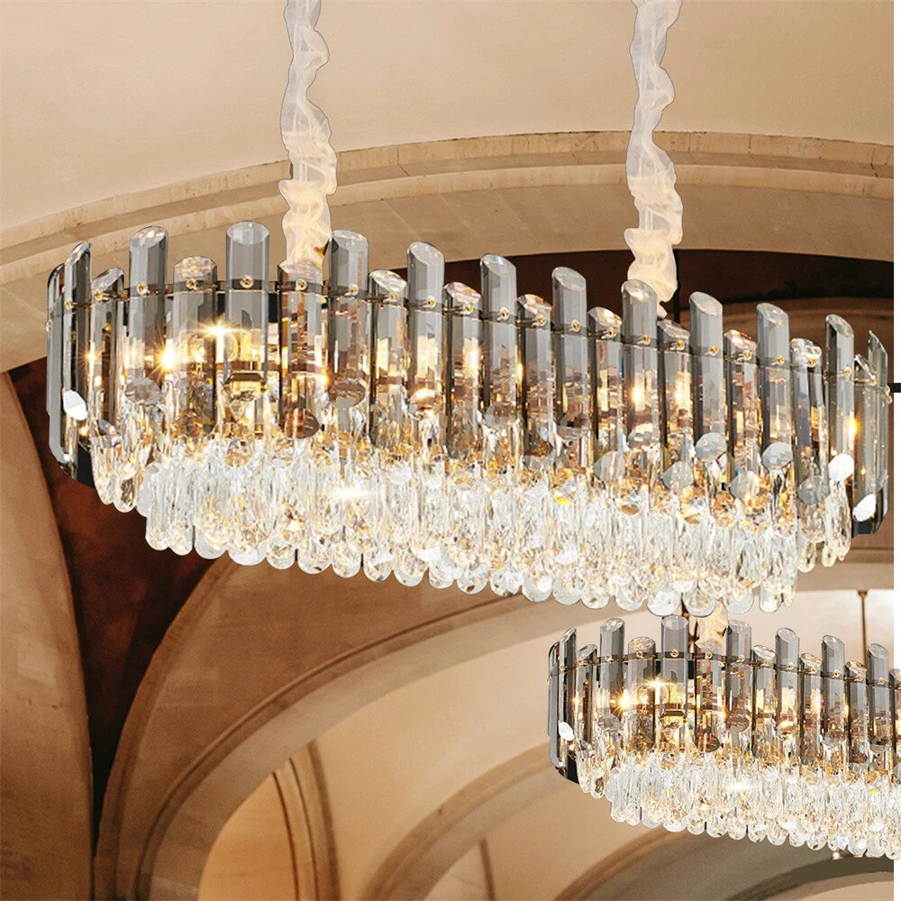 Nordic Crystal Tiered Chandelier