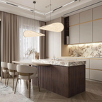 Japandi White Silk Fabric Minimalist Pendant Light