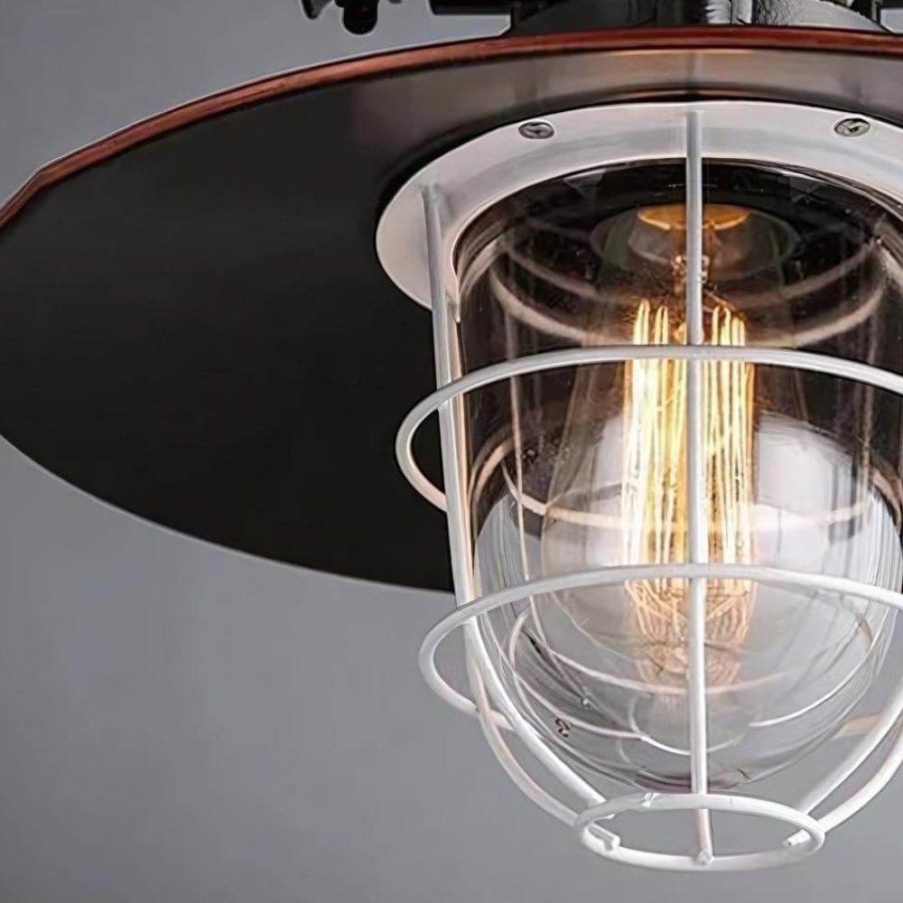 Brilliant Aluminum Industrial Ceiling Light