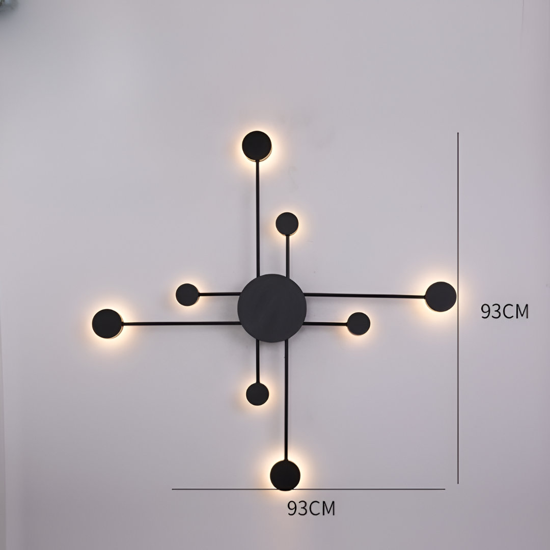 Nordic Creative Multi-Disc Line Wall Light