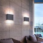 Modern Rectagulart Metal Outdoor Wall Light