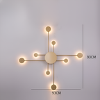 Nordic Creative Multi-Disc Line Wall Light