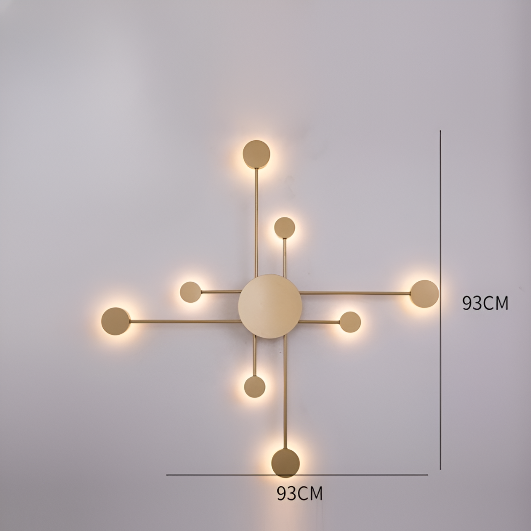 Nordic Creative Multi-Disc Line Wall Light