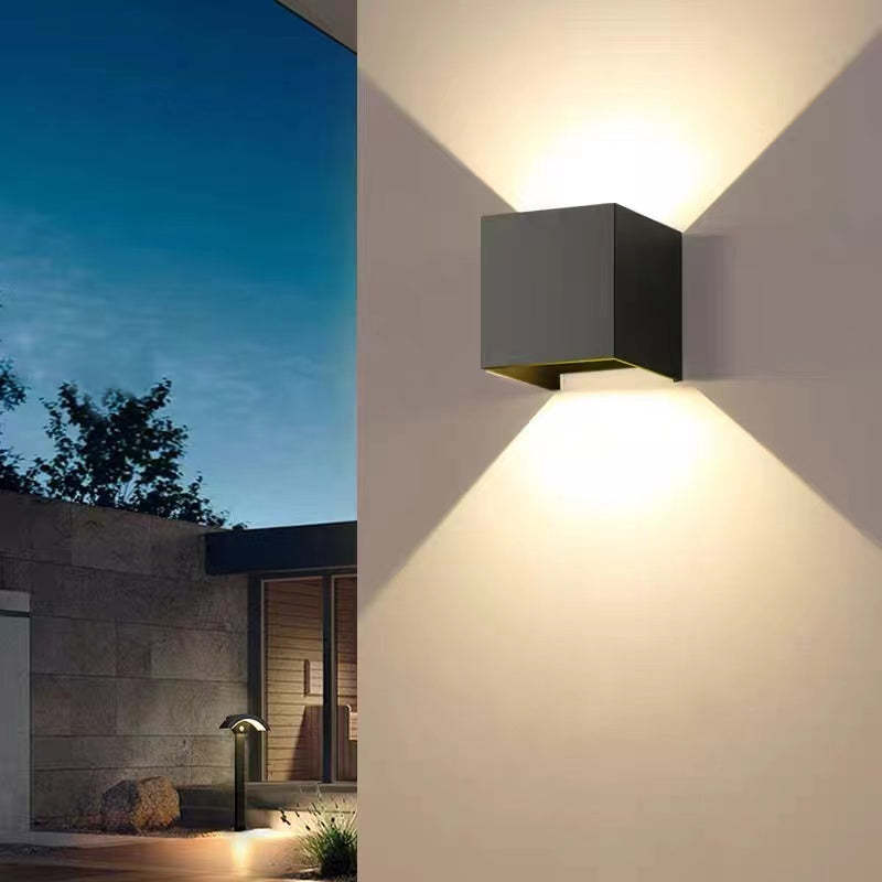 Modern Adjustable Square LED Outdoor Wall Light