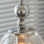 Orbique Bauhaus Chrome Mirrorball Glass Pendant Light