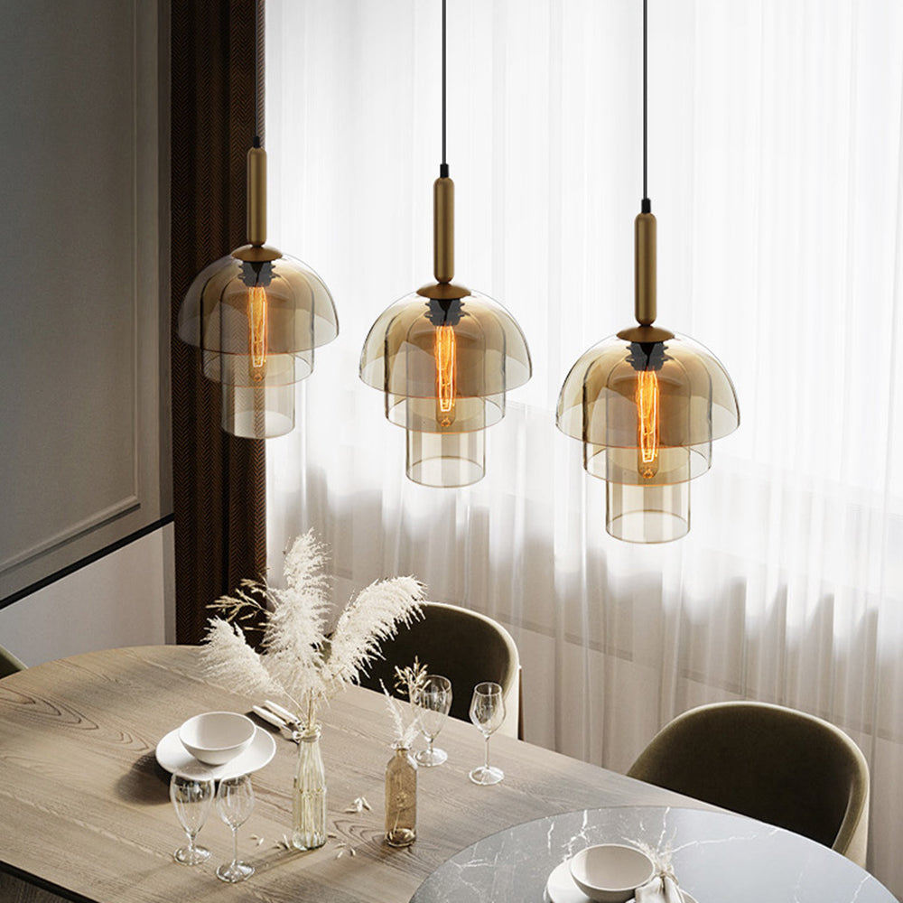 Clued Creative Minimalist Dome Glass Pendant Light