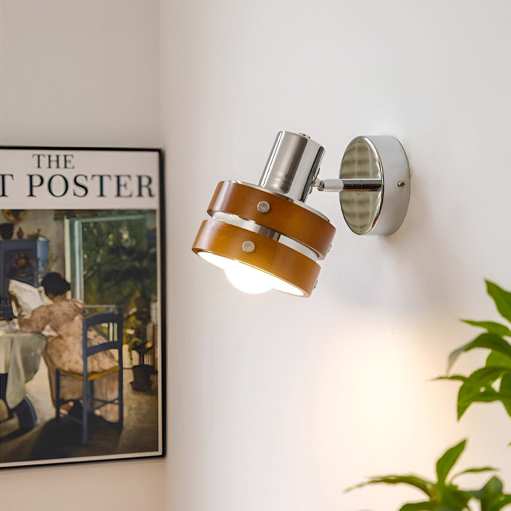 Elric Traditional Vintage Cylinder Wood Wall Light