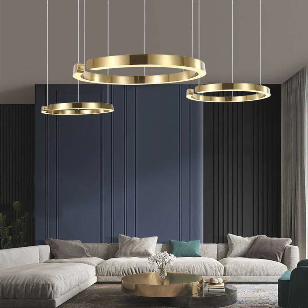 Circular Style Nordic Fused Aluminum Pendant Light