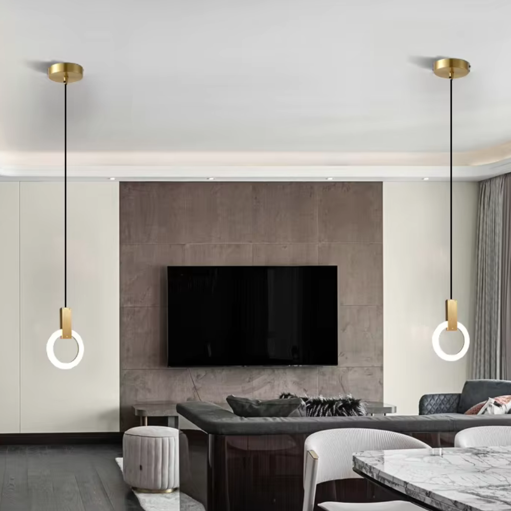Evening Glow Ring Pendant Light
