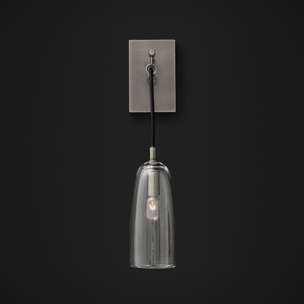 Designer Copper Transparent Glass Wall Light