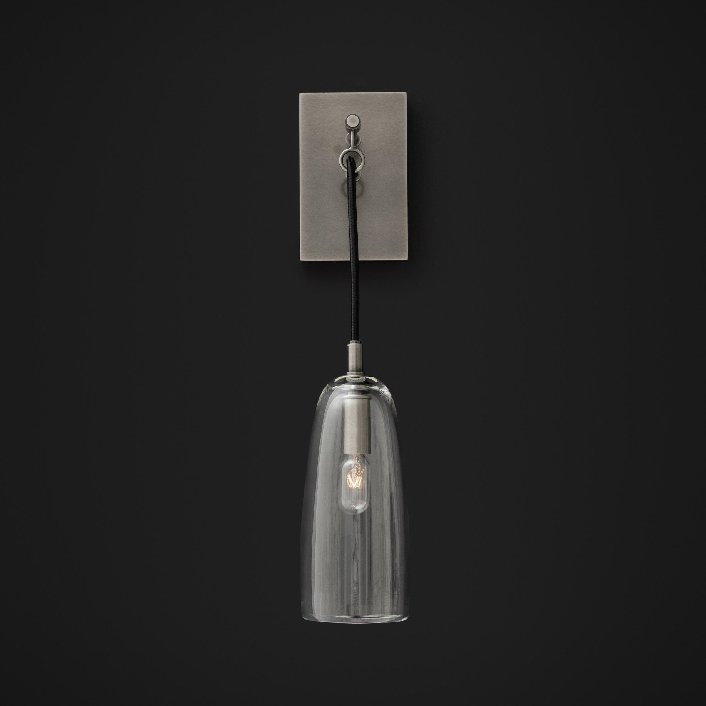 Designer Copper Transparent Glass Wall Light