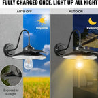 Retro IP65 Waterproof Outdoor Solar Wall Light